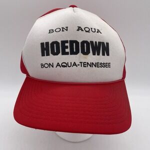 Vintage Country Hoedown Hat Cap SnapBack Mesh Rope Hillbilly Bon Aqua, Tennessee
